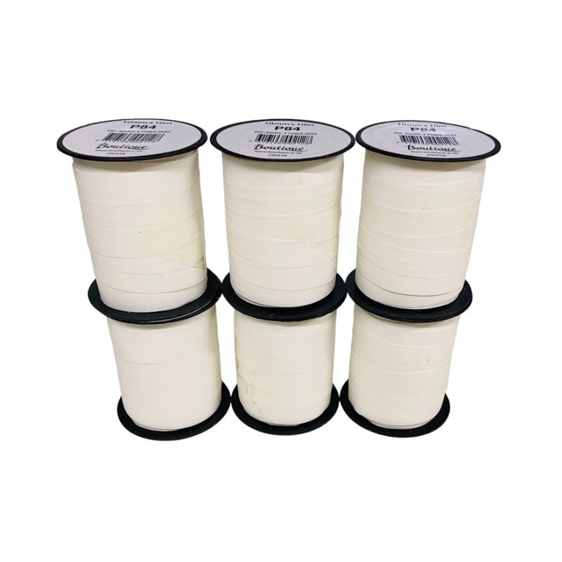 Gavebånd 6 pk. Hvit Superpris!