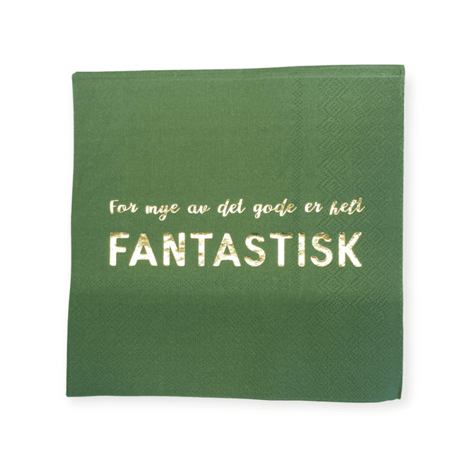 Hovedbilde Servietter 20pk. Grønn For mye av det gode....  ...