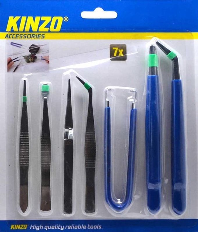 Pinsett-sett 7-deler | Kinzo