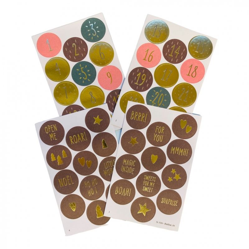 Adventskalender sett 216 deler Folia