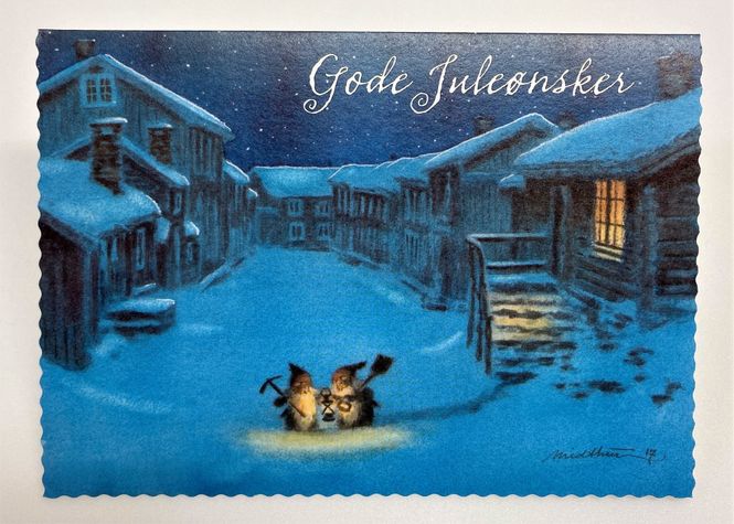 Hovedbilde Julekort dobbelt med konvolutt