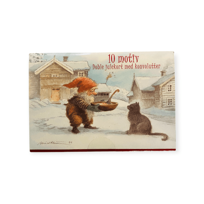 Hovedbilde Julekort 10 pk. doble med konvolutt
