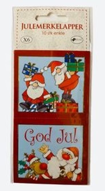 Hovedbilde Julemerkelapper 10 pk