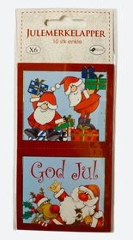 Julemerkelapper 10 pk