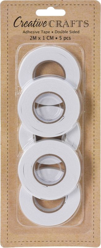 Dobbeltsidig tape 5 pk.