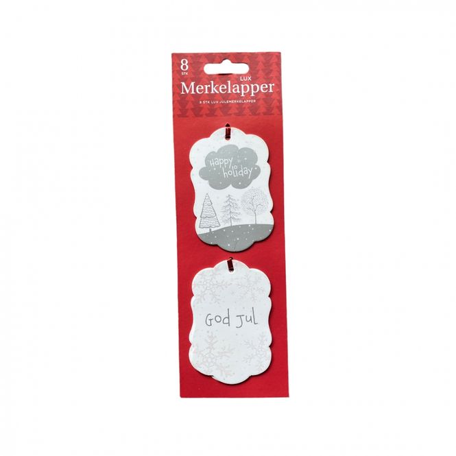 Hovedbilde Julemerkelapper 8 pk.