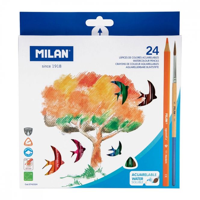 Hovedbilde Fargeblyanter 24 pk. Milan