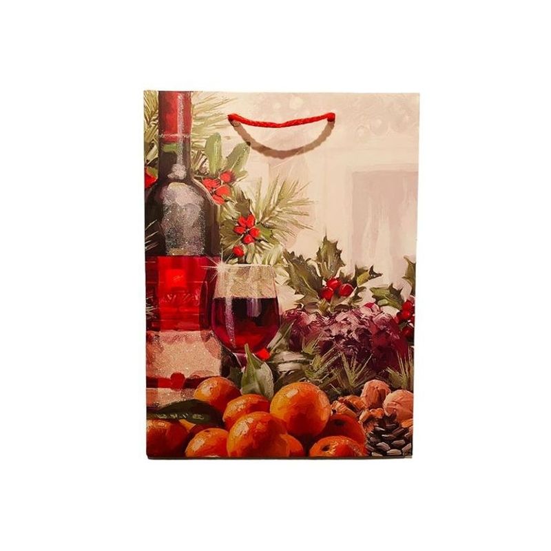 Gavepose jul med glittereffekt