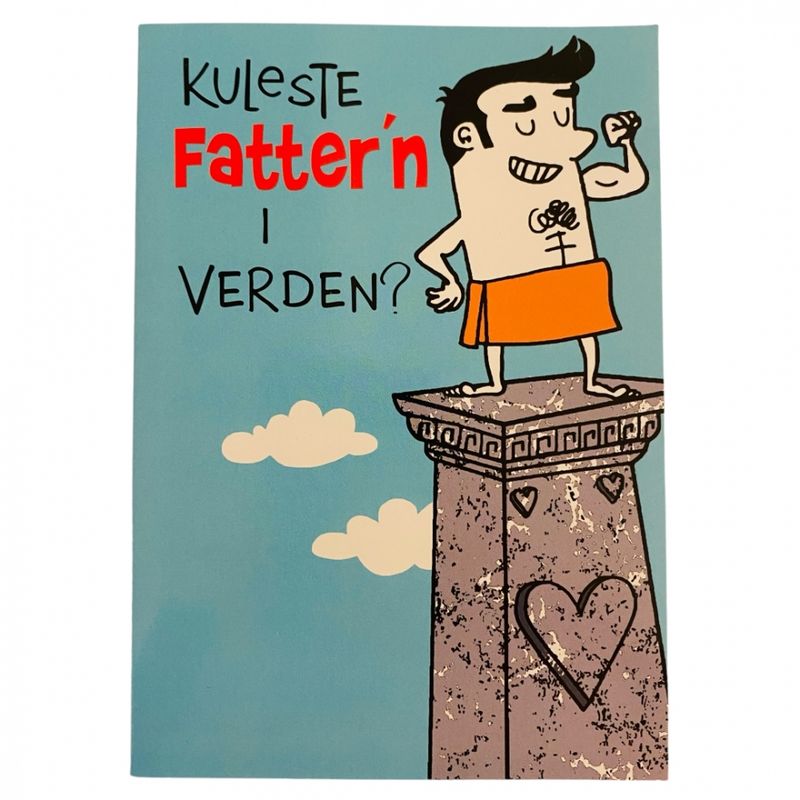 Farsdagskort dobbelt med konvolutt - kuleste fatter'n i verden?