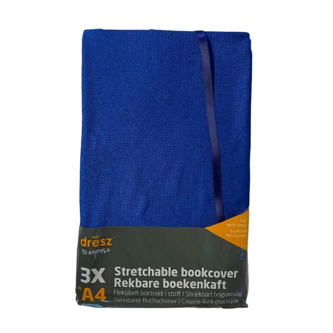 Hovedbilde Bokbind elastisk 3pk blå