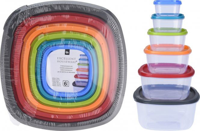 Hovedbilde Oppbevaringsbokser 6pk