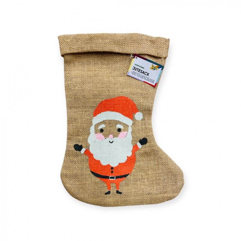 Julestrømpe med nissemotiv Folia