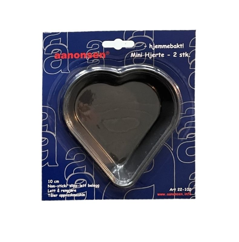 Kakeform mini hjerte 2stk