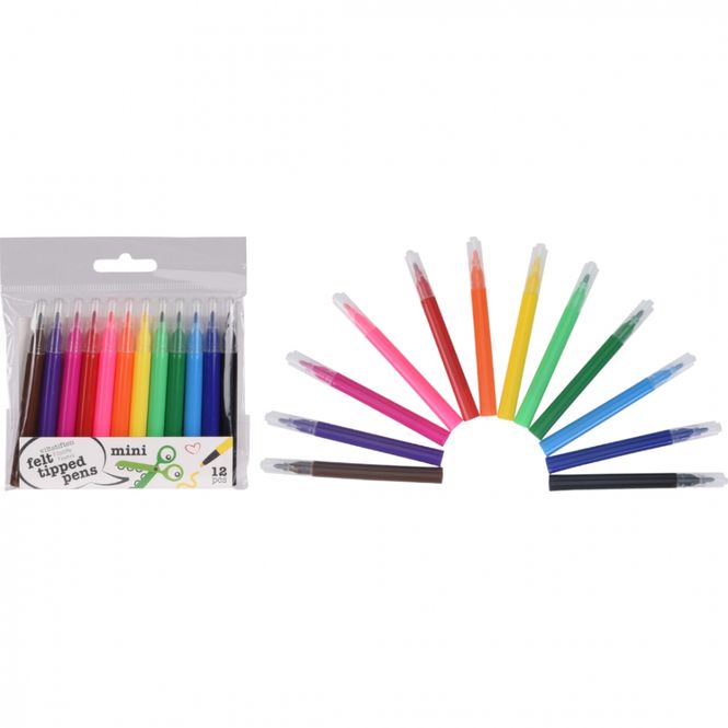Hovedbilde Tusjer 12 pk. mini