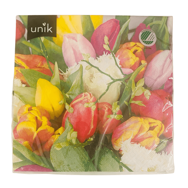Servietter 20 pk Tulipanbukett