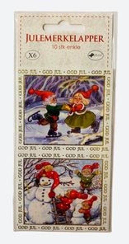 Julemerkelapper 10pk