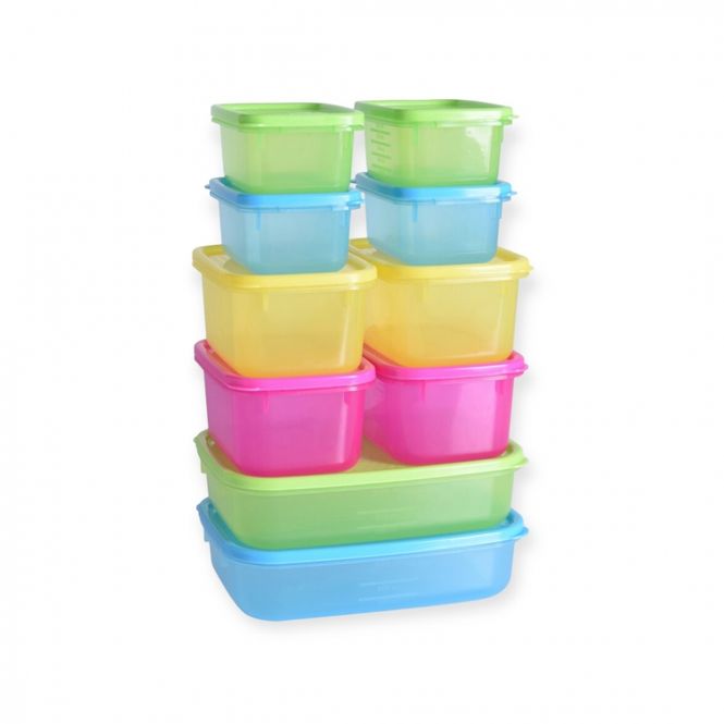 Hovedbilde Plastbokser for matoppbevaring 10 pk.