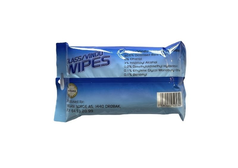 Glass/vindus wipes 40stk
