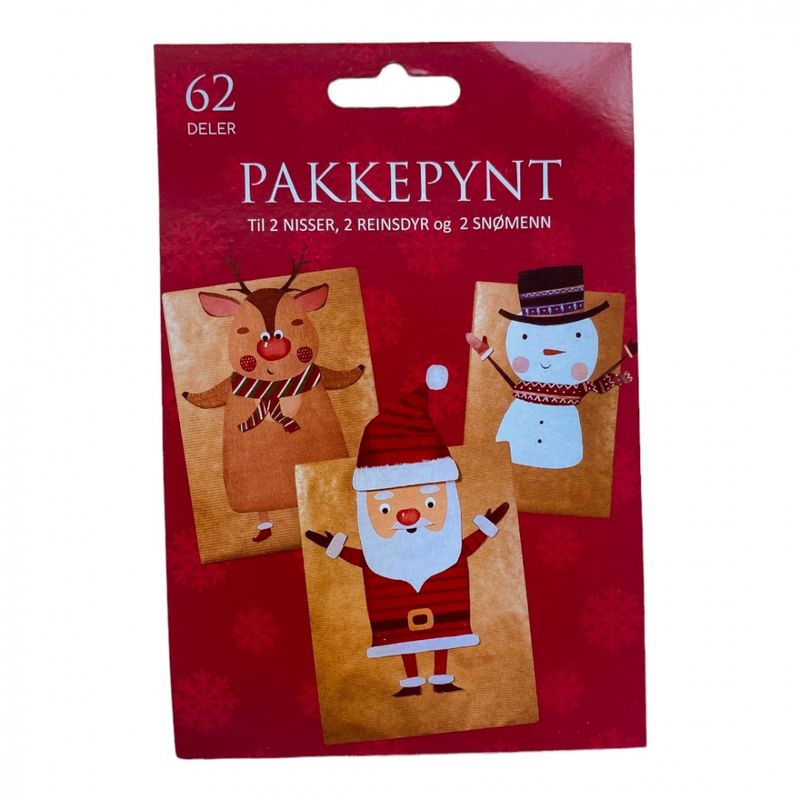 Pakkepynt 62 deler