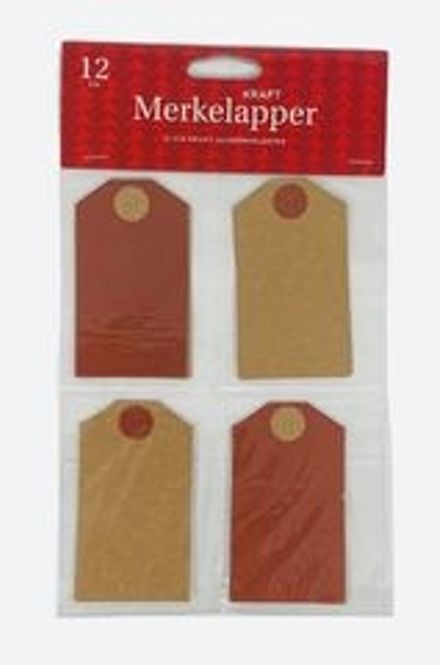 Hovedbilde Julemerkelapper 12 pk.