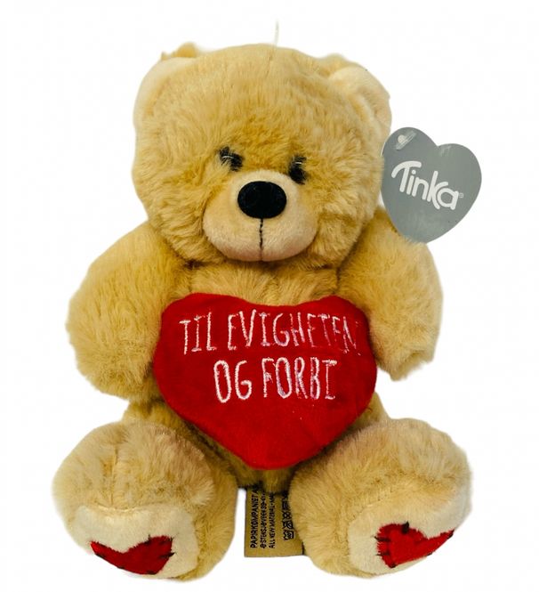 Hovedbilde Bamse med hjerte 18 cm Tinka